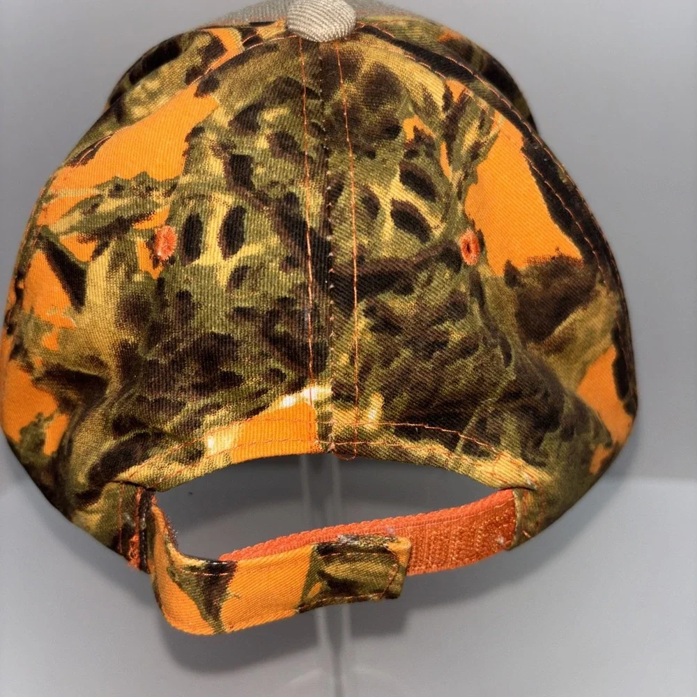 Shut Up And Hunt Orange Camo Adjustable‎ Cap